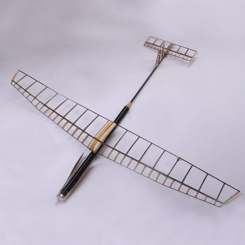 Model Kit Competition - 1Set Wingspan 645mm Light Wood Rubber