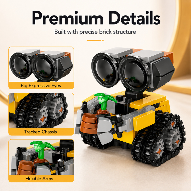 Mini Robot Building Blocks Set - огляд і ціна Model Kit Plastic
