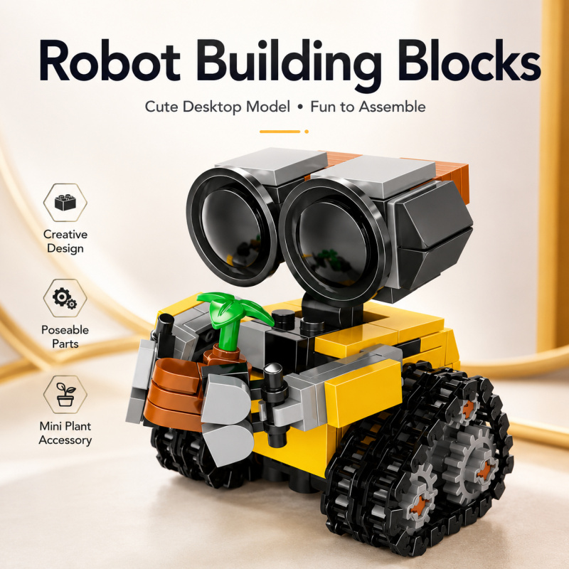 Mini Robot Building Blocks Set - огляд і ціна Model Kit Plastic