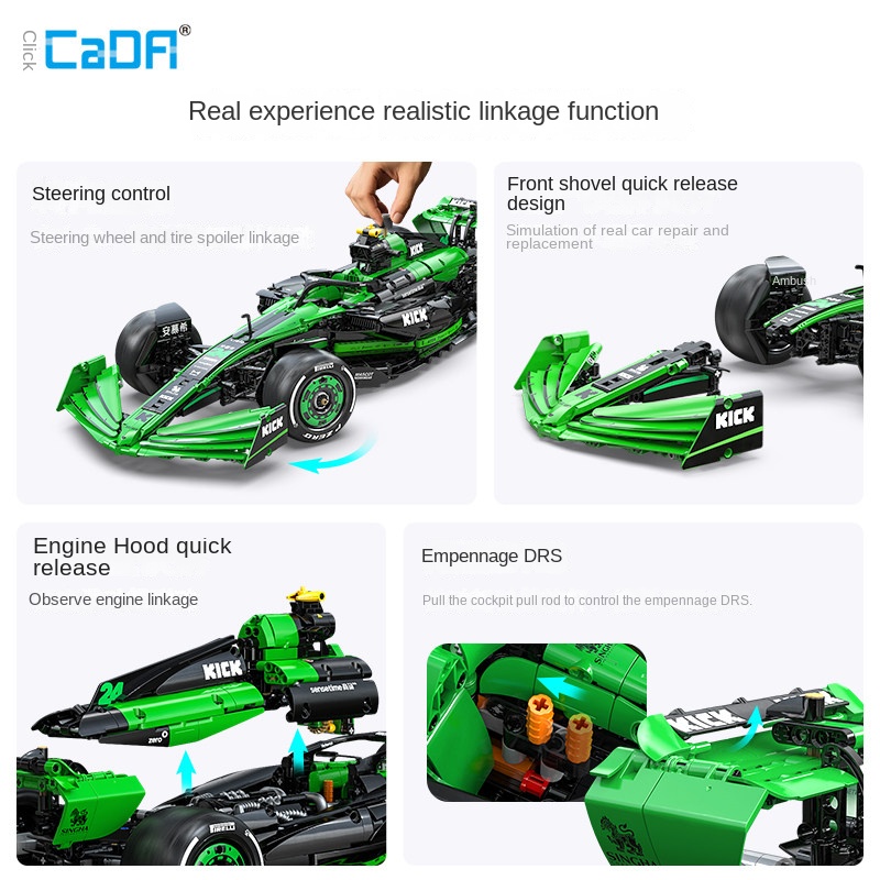 Cada Sauber F1 Team C44 Formul - огляд і ціна Model Kit Formula 1