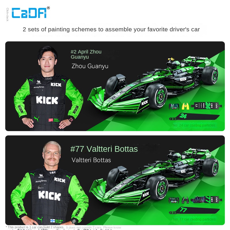 Cada Sauber F1 Team C44 Formul - огляд і ціна Model Kit Formula 1