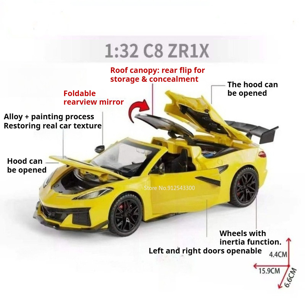 1:32 Scale C8 ZR1X C2 Model To - огляд і ціна Model Kit Formula 1