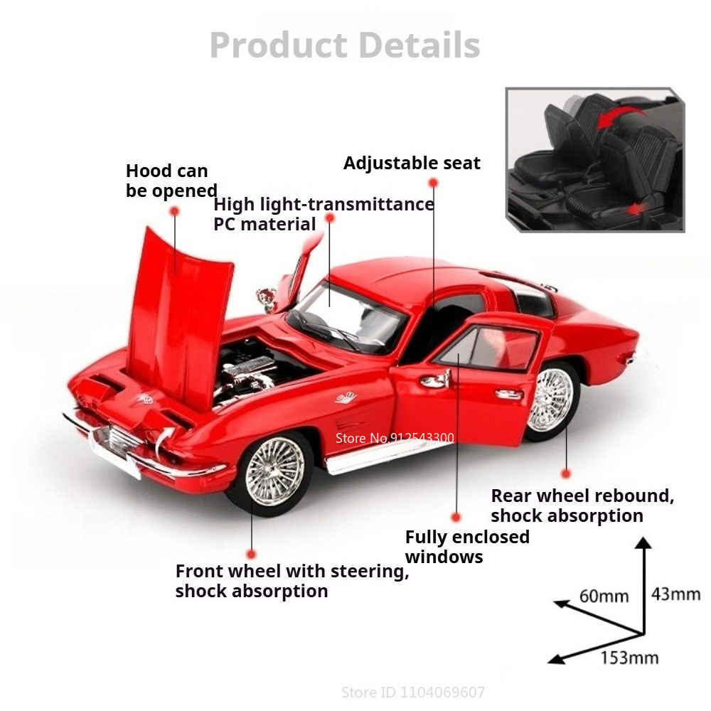 1:32 Scale C8 ZR1X C2 Model To - огляд і ціна Model Kit Formula 1
