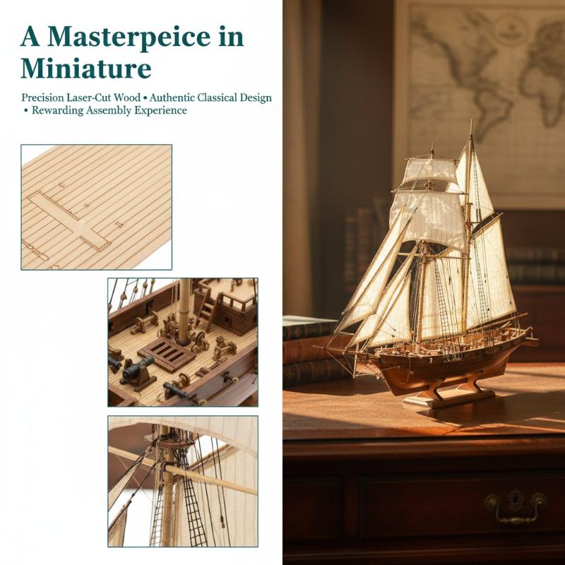 Wooden Ship Model Kit - DIY Sa - огляд і ціна Model Kit Lucario