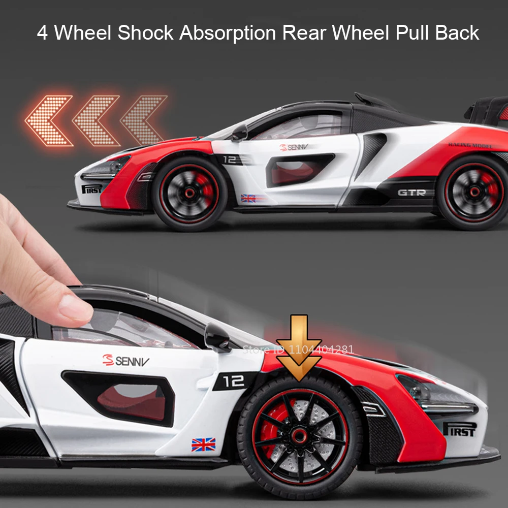 1:24 Senna GTR 720S Miniature  - огляд і ціна Model Kit Formula 1